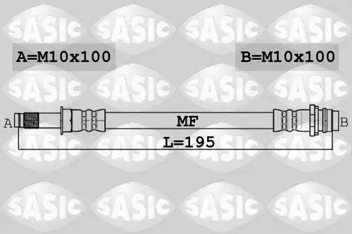 спирачен маркуч SASIC 6606229