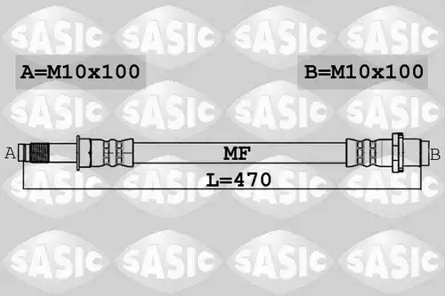 спирачен маркуч SASIC 6606230
