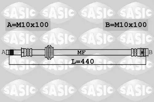 спирачен маркуч SASIC 6606244