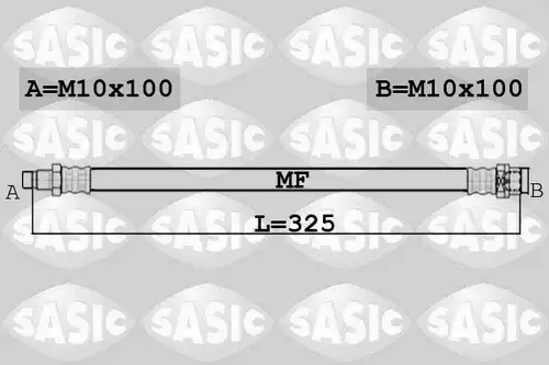 спирачен маркуч SASIC 6606247