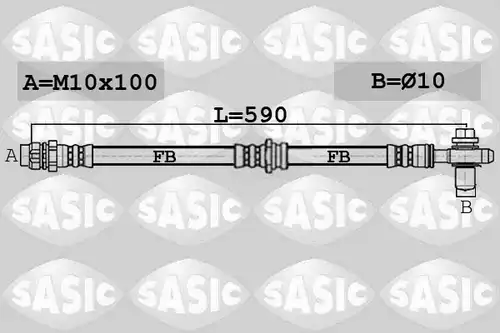 спирачен маркуч SASIC 6606254