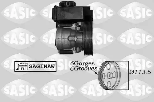 хидравлична помпа, кормилно управление SASIC 7070008