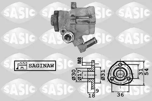 хидравлична помпа, кормилно управление SASIC 7076008