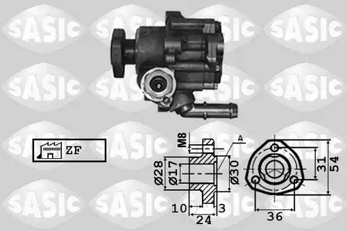 хидравлична помпа, кормилно управление SASIC 7076009