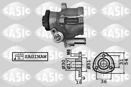 хидравлична помпа, кормилно управление SASIC 7076021