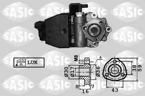 хидравлична помпа, кормилно управление SASIC 7076032
