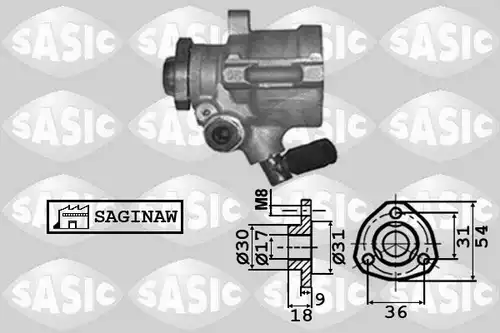 хидравлична помпа, кормилно управление SASIC 7076039