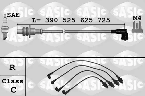 комплект запалителеи кабели SASIC 9280001
