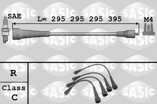 комплект запалителеи кабели SASIC 9284001