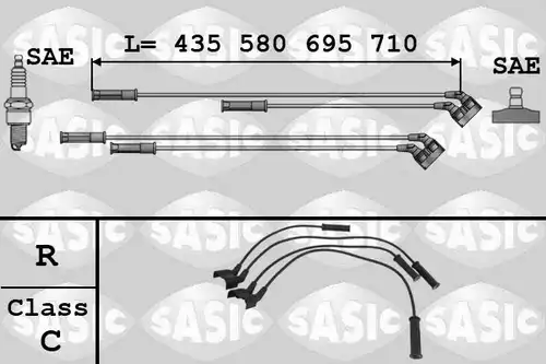 комплект запалителеи кабели SASIC 9284002