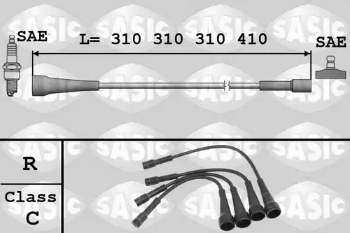 комплект запалителеи кабели SASIC 9284003