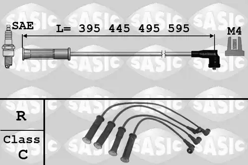 комплект запалителеи кабели SASIC 9284004
