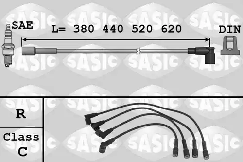 комплект запалителеи кабели SASIC 9286005