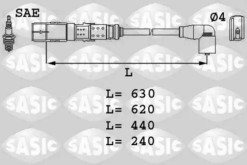 комплект запалителеи кабели SASIC 9286012