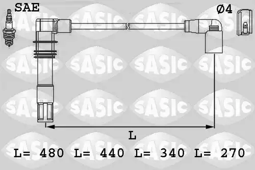 комплект запалителеи кабели SASIC 9286013