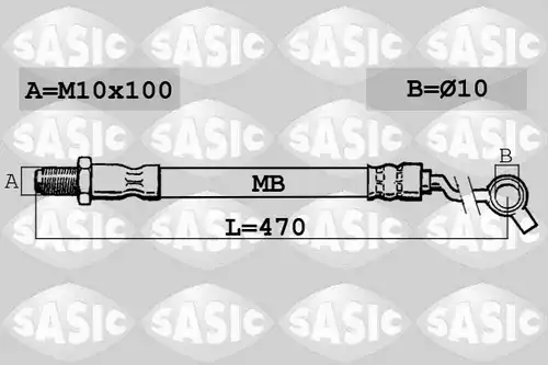 спирачен маркуч SASIC SBH6317