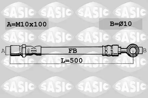 спирачен маркуч SASIC SBH6343
