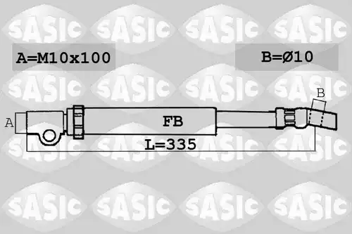 спирачен маркуч SASIC SBH6365