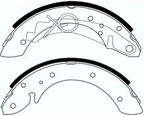 комплект спирачна челюст SB BS41600