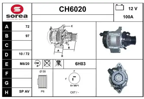 генератор SERA CH6020