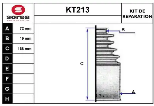 комплект маншон, полуоска SERA KT213
