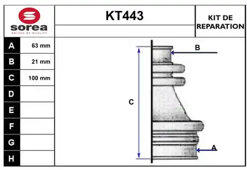 комплект маншон, полуоска SERA KT443