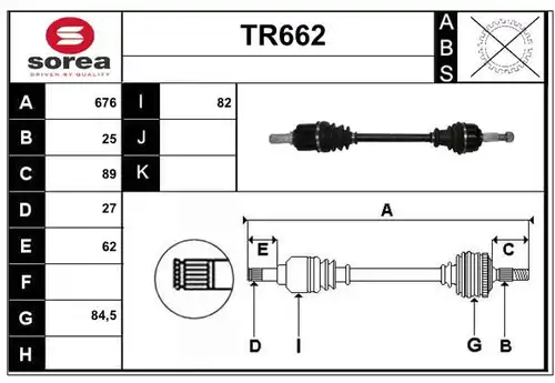 полуоска SERA TR662