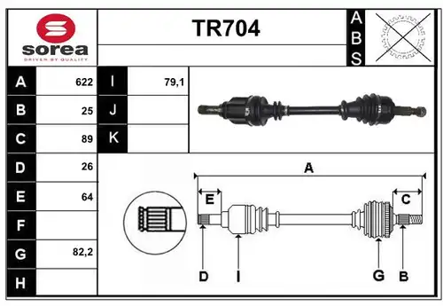 полуоска SERA TR704