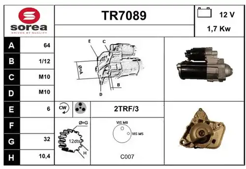 стартер SERA TR7089
