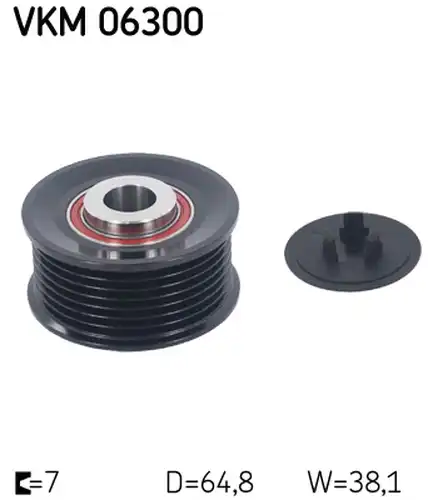 механизъм за свободен ход на генератор SKF VKM 06300