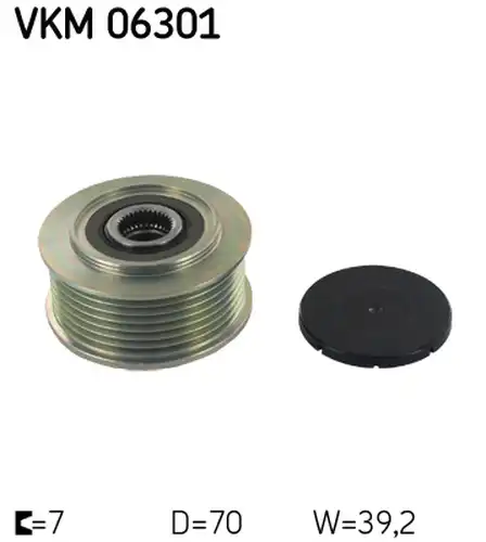 механизъм за свободен ход на генератор SKF VKM 06301