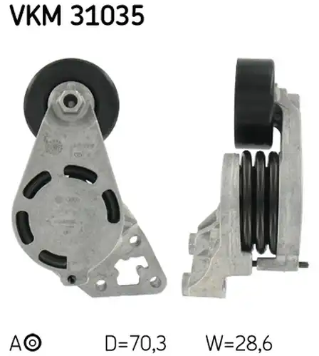 обтящна ролка, пистов ремък SKF VKM 31035