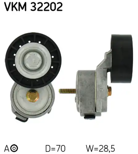 обтящна ролка, пистов ремък SKF VKM 32202