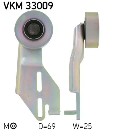 обтящна ролка, пистов ремък SKF VKM 33009