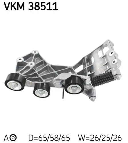 обтящна ролка, пистов ремък SKF VKM 38511