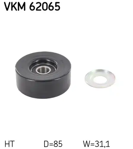 обтящна ролка, пистов ремък SKF VKM 62065