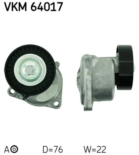 обтящна ролка, пистов ремък SKF VKM 64017