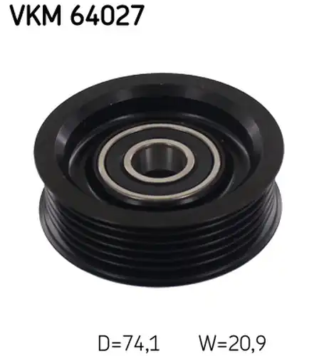 паразитна/ водеща ролка, пистов ремък SKF VKM 64027