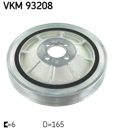 ремъчна шайба, колянов вал SKF VKM 93208