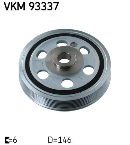 ремъчна шайба, колянов вал SKF VKM 93337