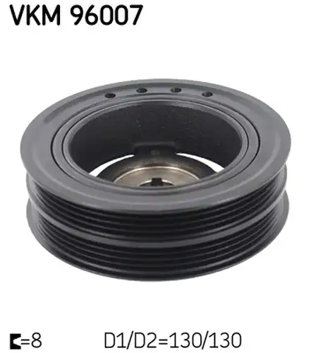 ремъчна шайба, колянов вал SKF VKM 96007