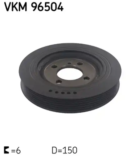 ремъчна шайба, колянов вал SKF VKM 96504