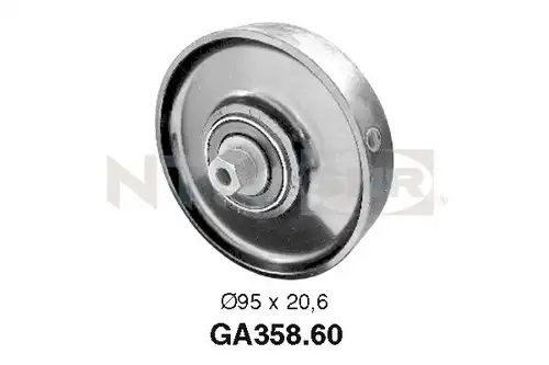 паразитна/ водеща ролка, пистов ремък SNR GA358.60