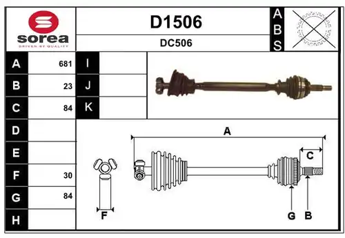 полуоска SNRA D1506