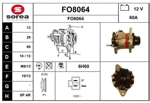 генератор SNRA FO8064