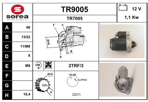 стартер SNRA TR9005