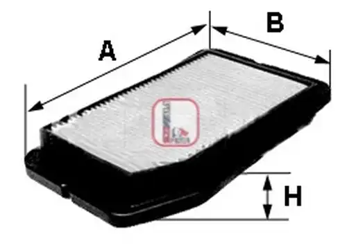 въздушен филтър SOFIMA S 3255 A