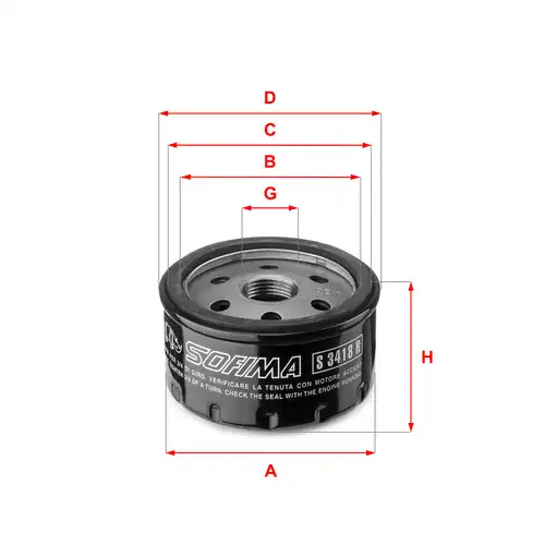 маслен филтър SOFIMA S 3418 R