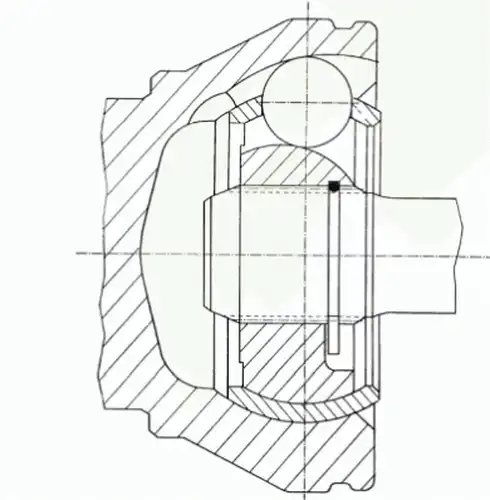 каре комплект, полуоска SPIDAN 20025