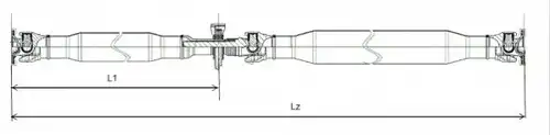 кардан, задвижване на оста SPIDAN GKNP20029